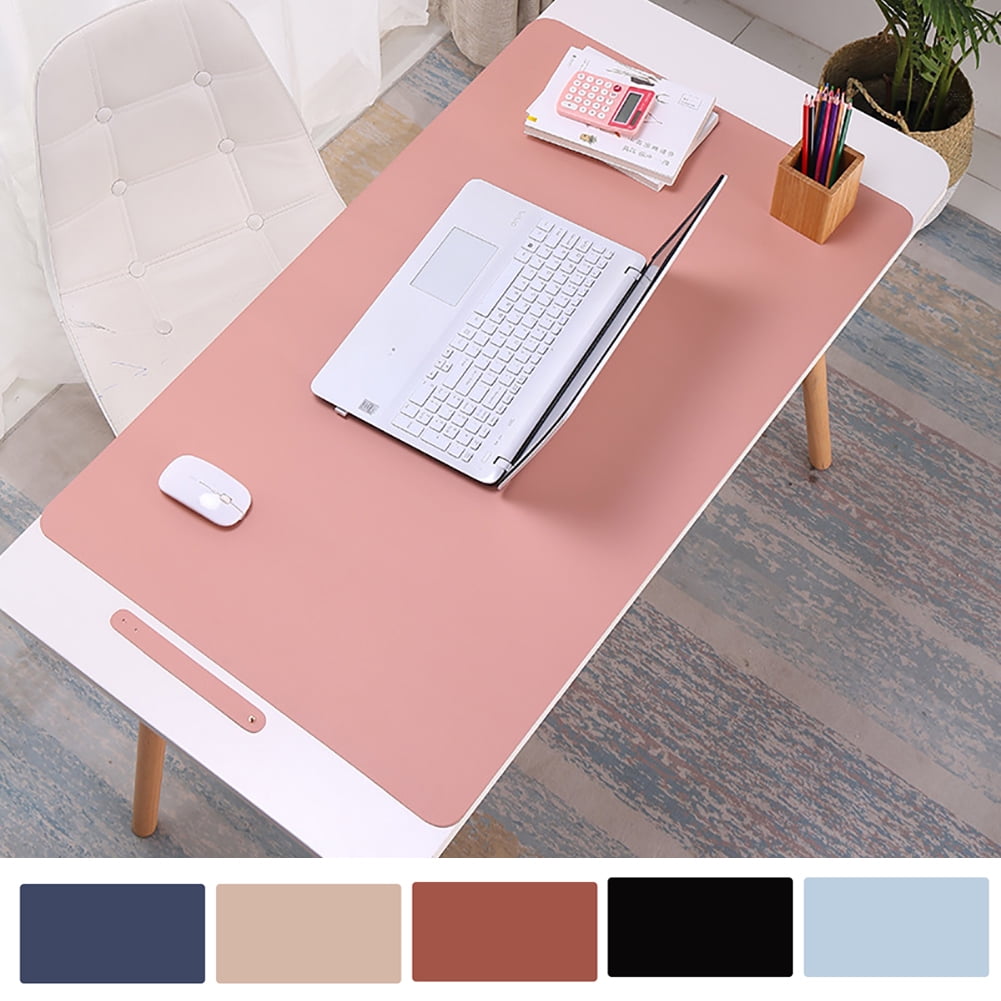 Dengjunhu Desk Pad Protector,Mouse Pad,Office Desk Mat, Non-Slip Desk Blotter, Laptop Desk Pad, Waterproof Desk Writing Pad for Office and Home Gray