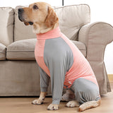 Vnanda Dog Onesie Surgery Recovery Suit for Large Medium Bodysuit Dogs Pajamas PJS Full Body for Shedding, Prevent Licking, Wound Protection L Blue