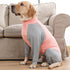 Vnanda Dog Onesie Surgery Recovery Suit for Large Medium Bodysuit Dogs Pajamas PJS Full Body for Shedding, Prevent Licking, Wound Protection M Pink