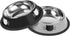 2/3Pcs Cat Bowls Non-Slip Stainless Steel Small Cat Food Bowls Unbreakable Thicken Cat Feeder 7 Oz Cat Dishes Suitable for Indoor Small Pets Removable Rubber Base Easily Clean Lovely Color Silver, Black