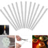 QZS 12 Pcs Replacement Torches Wicks, Long Life Fiberglass Replacement Wicks, Wicks for DIY Bottles Oil Lamp, Outside Lanterns, Garden Lights Alcohol Wick Indoor Decor (10 inch)