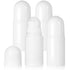 White Plastic Roll-on Bottle,Empty Portioning Bottles,QZS Refillable Anti-perspirant Roller Container,Leak-Proof DIY Deodorant Container with Roller Ball,for Essential Oils Fragrances 4Pack White
