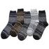 YESIMOLA Socks Womens Wool Socks Warm Thick Winter Warm Boots Cozy Cabin Crew Ladies Socks 5 Pack Socks for Women Ankle High One Size F