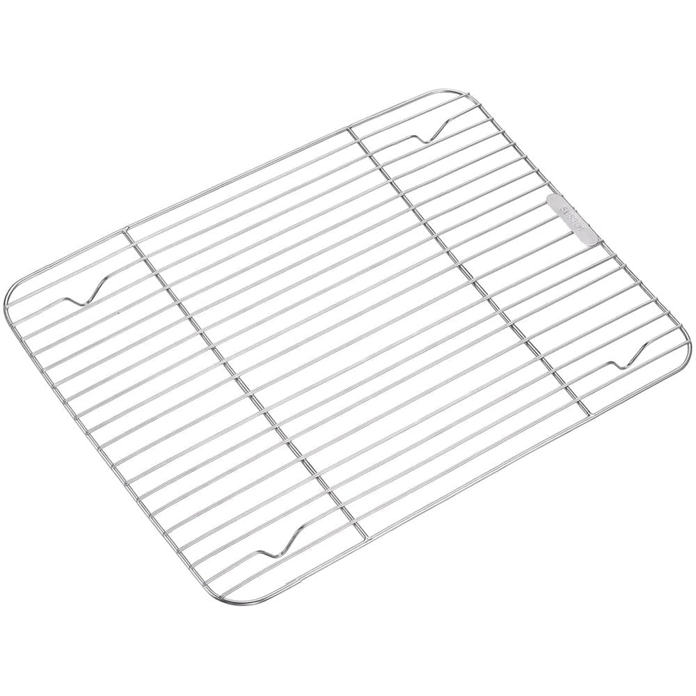 1Pack Kitchen Baking Rack,QZS Small Cooking Rack,Nonstick Wire Grill Net,Stainless Steel Roasting Grid Frame,Oven & Dishwasher Safe,for Picnic Camping Dinning and Outdoors 8"x 6 11"×9"×0.6"