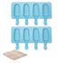 Set of 2 Silicone Ice Cream Molds,8.4x4.9In Reusable Ice Pop Molds with 100Pcs Wooden Sticks,Easy Release Ice Pop Make