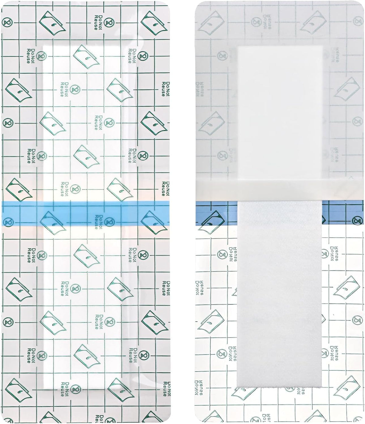 14 PCS Long Waterproof Bandage - 4x12" Knee, Hip Surgery Recovery, Shower Protector, Surgical Incision Adhesive Dressing