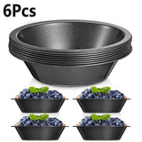Tutuviw 6 Pack 5 inch Reusable Small Pie Pans, Nonstick Small Pie Tins, Carbon Steel Pie Pans, Mini Pie Pans for Baking, Round Bread and Meat Pie Tins Mini Pie Tins for Cake Dessert