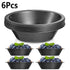 Tutuviw 6 Pack 5 inch Reusable Small Pie Pans, Nonstick Small Pie Tins, Carbon Steel Pie Pans, Mini Pie Pans for Baking, Round Bread and Meat Pie Tins Mini Pie Tins for Cake Dessert