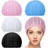 QZS 4 Pcs Mesh Sleep Bonnets,Breathable Shower Caps,Hair Nets Caps for Women,Reusable Multi-color Night Bonnets for Shower,Sleeping,Washing Face Multi-color