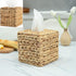 Tutuviw Tissue Box Cover Rectangle,Tissue Box Holder for Bathroom,Water Hyacinth Tissue Box Holder,Rattan Tissue Box Cover Facial Tissue Holder for Table,10" x 6" x 4.5 5.9"