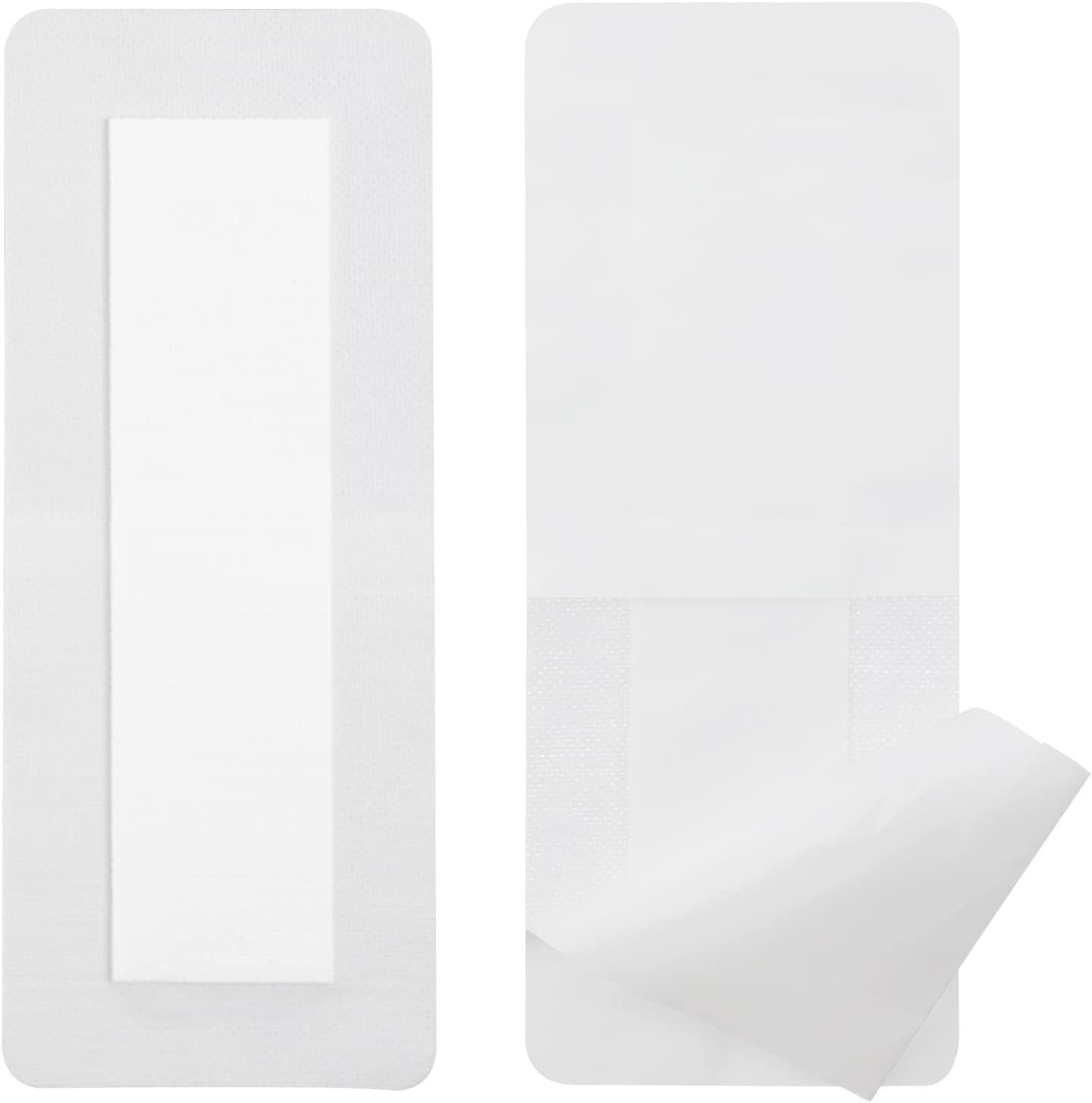 Adhesive Island Dressings - 4x10" Bordered Gauze Bandage for Knee, Hip, Arm, Leg, Abdominal Incisions