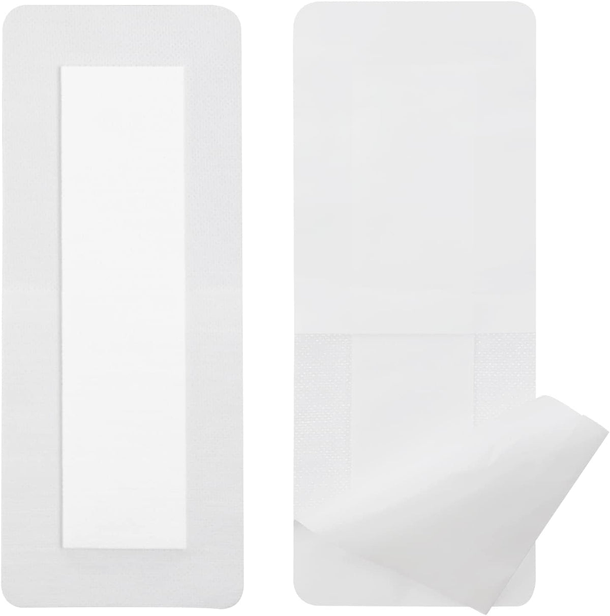 Adhesive Island Dressings - 4x10" Bordered Gauze Bandage for Knee, Hip, Arm, Leg, Abdominal Incisions