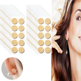 Earring Stickers for Split Earlobes,Tutuviw 50Pcs Earring Support Patches,Reinforcement Ear Stickers Earring Backs for Droopy Ears Heavy Earrings,Large Earring Stabilizers Stickers Beige
