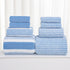 Clearance 8 Pack Plush Absorbent 100% Cotton Bath Towel Set, 2 Bath Towels 4 Hand Towels 2 Washcloths, Luxury 8 Piece Towel Set for Bathroom SPA Gym, Family Bath Towel Set Blue