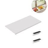 QZS Carbon Steel Countertop Board,15.75x7.9In Countertop Extension Board with Magnetic Base,1Pc No punching Window Sill Extender Plate for Office Bathroom 15.75" x 7.9"