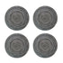 Round Placemats Set of 4, Cotton Woven Placemat Heat-Resistant Non-Slip Washable Table Mats for Dining Table 14 Inch, Blue Gray