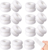 Cotton Finger Cot,Tutuviw 9.8x1 Inch Finger Bandages Protectors,Elastic Thumb Gloves Protectors,Dressing Gauze,Breathable Bandages for Thumb Sprains,Finger Gloves Thumb Covers - White