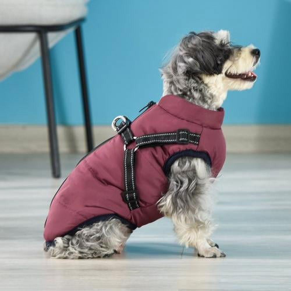 Warm Dog Jacket, Snowproof Windproof Waterproof Dog Winter Coat for Cold Weather - Soft Fleece Lining and Warm Thick Padded Dog Snow Coat for Puppy Small Medium Large Dogs XL green, navy blue, red, purple, black