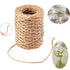 1 Rolls Floral Bind Wire Wrap Twine,Tutuviw Vine Wire Waterproof Paper Wrapped Rope Metal Wire for Flower Bouquets Flower Crowns, Artificial Flower Making, DIY Projects,Wedding Decorating (Brown) Light Brown