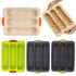 3-Slot French Bread Pan - Non Stick Silicone Baguette Mold for Hoagie, Sub Roll & Hot Dog Buns - Oven Safe Baking Tray with Vent Holes (Beige) Clearance B