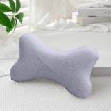 Clearance! Upgraded Dog Bone Shaped Travel Neck Pillows with Washable Removable Cover Memory Foam Car Bus Truck Driving Comfort Head Rest Support 10" A Blue/10"