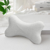 Clearance! Upgraded Dog Bone Shaped Travel Neck Pillows with Washable Removable Cover Memory Foam Car Bus Truck Driving Comfort Head Rest Support 10" A Gray/10"
