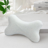 Clearance! Upgraded Dog Bone Shaped Travel Neck Pillows with Washable Removable Cover Memory Foam Car Bus Truck Driving Comfort Head Rest Support 10" A Green/10"