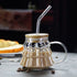 Christmas Tree Coffee Mug, 350ml Tree-shaped Clear Glass Coffee Mug with Handle for Ice Americano, Tea, Milk, Creative Christmas Gift for Colleagues, Friends(1*Cup, with Lid & Straw) Clear