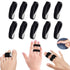 Hook and Loop Finger Wrap,Tutuviw 10 Pcs Washable and Reusable Buddy Straps for Fingers,Buddy Tape Finger Straps,Toe Separator for Bunion,Finger Brace for Injured/Jammed/Trigger Finger Support(Black) Black