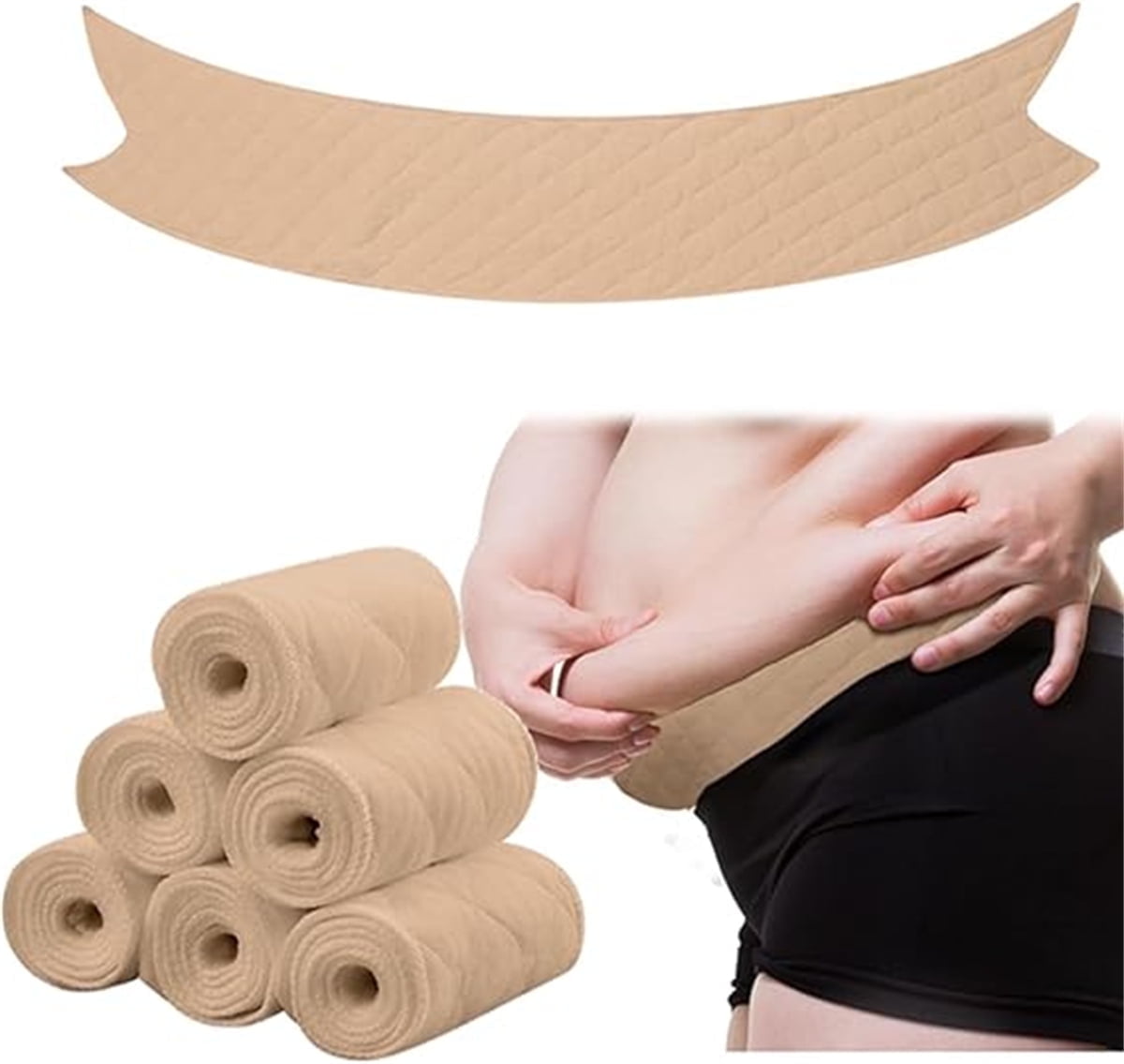 Tutuviw 6 Pcs Bra Liners for Sweat,18x3 Inch 3 Layer Rectangle Cotton Under Breasts Pads for Women Absorb Sweating,Washable Bra Liners to Absorb Sweat for Women Sweating Supplies(Nude) Skin Color