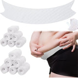 Tutuviw 6 Pcs Bra Liners for Sweat,18x3 Inch 3 Layer Rectangle Cotton Under Breasts Pads for Women Absorb Sweating,Washable Bra Liners to Absorb Sweat for Women Sweating Supplies(Nude) White