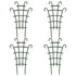 4 Pcs Trellis for Potted Plants, Stackable Small Indoor Plant Trellis for Climbing Plants, Climbing Pergola Plant Flower Stand, Outdoor for Vine Ivy Hoya Houseplants Flower Plant Support Green