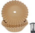 100 Pcs Coffee Paper Filter Tutuviw Unbleached Circular Disposable Coffee Filters Bowl Paper Filters for Coffee Urn and Hot Beverage for Catering Home Party Office