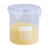 Clear Sealed Food Containers, 800ml Plastic Stackable Leakproof Storage Jar with Locking Lid, Kitchen Gadget for Rice Beans Storage B
