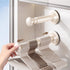 2PCS Retractable Clothes Hanger Storage Rack, Extendable Clothes Hanger with Suction Cup, Space Saving Household Tool for Closet Washer Dryer Beige