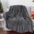 Christmas Solid Color Blanket, 59x39" Soft Warm Throw Blanket, Light-weight Plush Throw Blanket for Bed Sofa Camping Airplane Holiday Gray