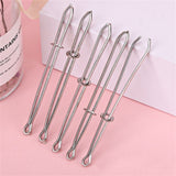 5Pcs Rope Threader, DIY Rope Threader Clip, Waist Band Threader, Metal Drawstring Belt Bodkin Threader, Sewing Puller Tool Set, for Hoodie Sweatpant Coats Pants Elastic Replacement Silver