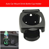 Fold-Up Drink Holder, Folding Automotive Cup Holders, Universal Car VAN Folding Cup Drink Holders, Beverage Stand Rack, Vehicle Marine RV Cup Rack, for Car Truck Boat Van Black