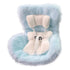 Doll Car Seat for Dolls with Air Vent Clip and Desktop Stand, Car Seat for Dolls Soft Furry Cushion, Cute and Functional Car Ornament, for Doll Fans, Collectors Blue