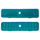 Faucet Mat for Kitchen Sink, Silicone Sink Splash Guard, Faucet Draining Mat, Dish Soap Sponge Holder, Around Faucet Bathroom Gadgets, Sink Accessories, Drying Mats Organizer Green
