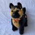 Simulation Dog Toy, Lifelike Stuffed Interactive Pet Toy, Stuffed Animals Electronic Puppy with Sound & Movable Limbs, for Birthday Party Holiday Gift Home Decor Black