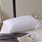 Pillows for Sleeping (1-Pack), Luxury Hotel Pillows Queen Size, Bed Pillows for Side and Back Sleeper, Hotel Luxury Pillow, Supportive Breathable Down Alternative Gusseted Pillow White