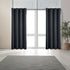 RV Camper Door Window Curtains, Blackout Privacy Curtains, Drapes for Bathroom Bedroom Kitchen, Portable Travel Trailer Small Window Decor, Short Blackout Curtain Black