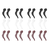 24Pcs Silicone Slip Ear Hook,Eyeglass Retainer,Anti Slip Ear Grips Hook,Comfortable and Durable Glasses Accessories for Sports,Reading,Outdoor Activities,and Daily Use,A B