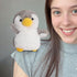 Shoulder Plush, Magnetic Plushs Toy Riding Stuffed Animals Toy, Cute Stuffed Doll with Magnet, Shoulder Parrot Plush Toy Home Decoration for Birthday Party Holiday Christmas Gift B