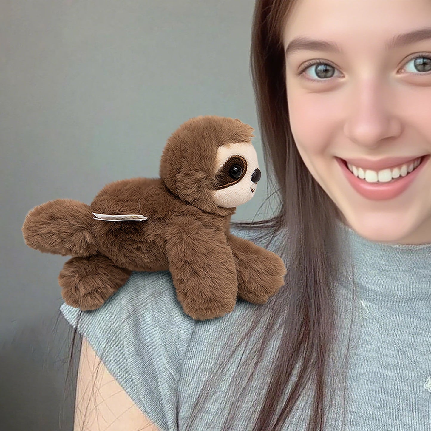 Shoulder Plush, Magnetic Plushs Toy Riding Stuffed Animals Toy, Cute Stuffed Doll with Magnet, Shoulder Parrot Plush Toy Home Decoration for Birthday Party Holiday Christmas Gift E