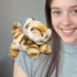 Shoulder Plush, Magnetic Plushs Toy Riding Stuffed Animals Toy, Cute Stuffed Doll with Magnet, Shoulder Parrot Plush Toy Home Decoration for Birthday Party Holiday Christmas Gift K