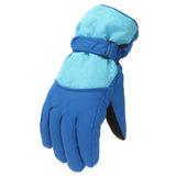 GXWEA 2T Gloves Kids Waterproof Gloves Kids Gloves Winter Gloves Thick Gloves Stretchy Warm Gloves Boys Girls 6-11 Year 10-16 Year AHA2 kids snow gloves Blue