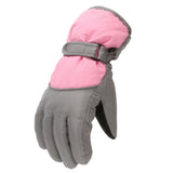 GXWEA 2T Gloves Kids Waterproof Gloves Kids Gloves Winter Gloves Thick Gloves Stretchy Warm Gloves Boys Girls 6-11 Year 10-16 Year AHA2 kids snow gloves Pink