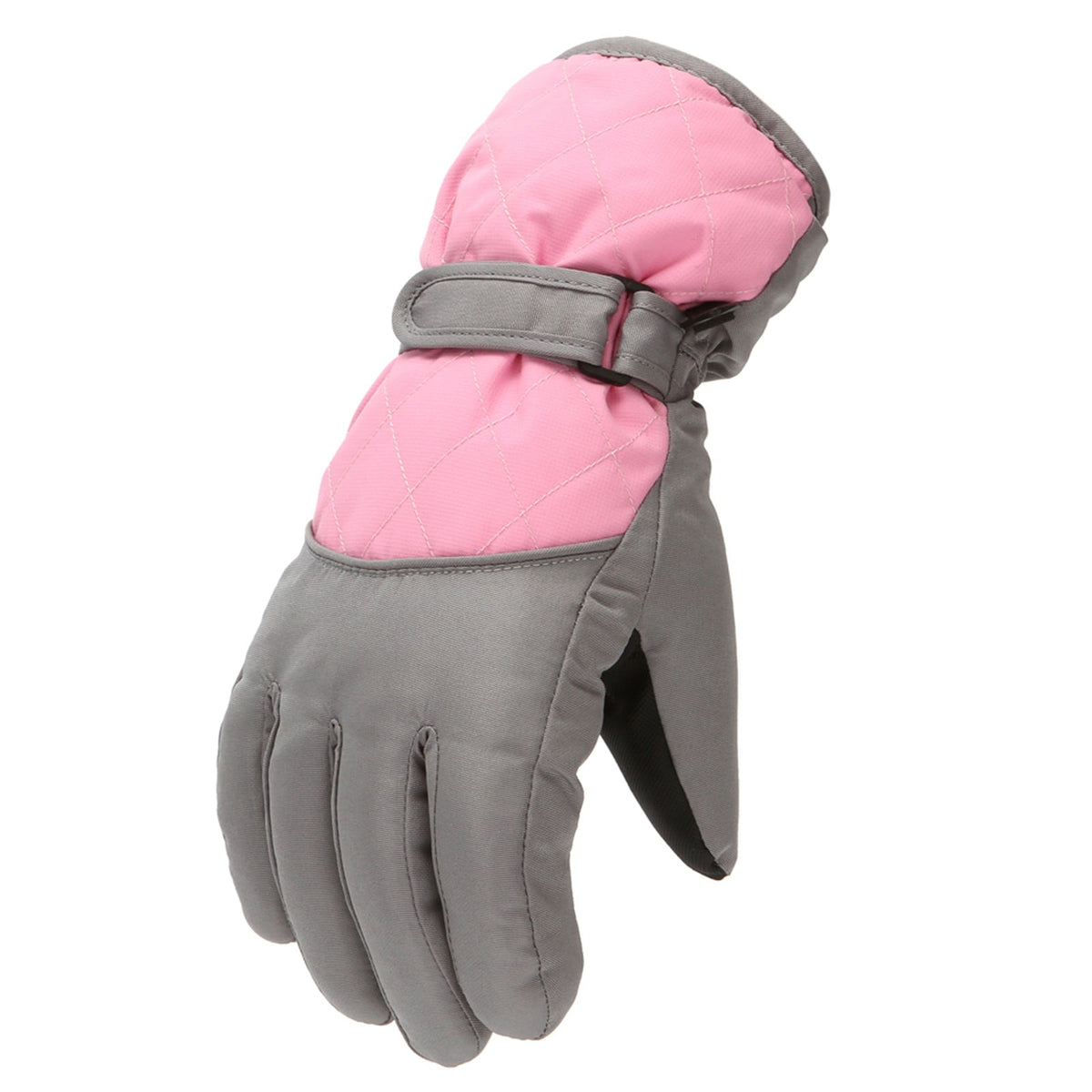 GXWEA 2T Gloves Kids Waterproof Gloves Kids Gloves Winter Gloves Thick Gloves Stretchy Warm Gloves Boys Girls 6-11 Year 10-16 Year AHA2 kids snow gloves Pink